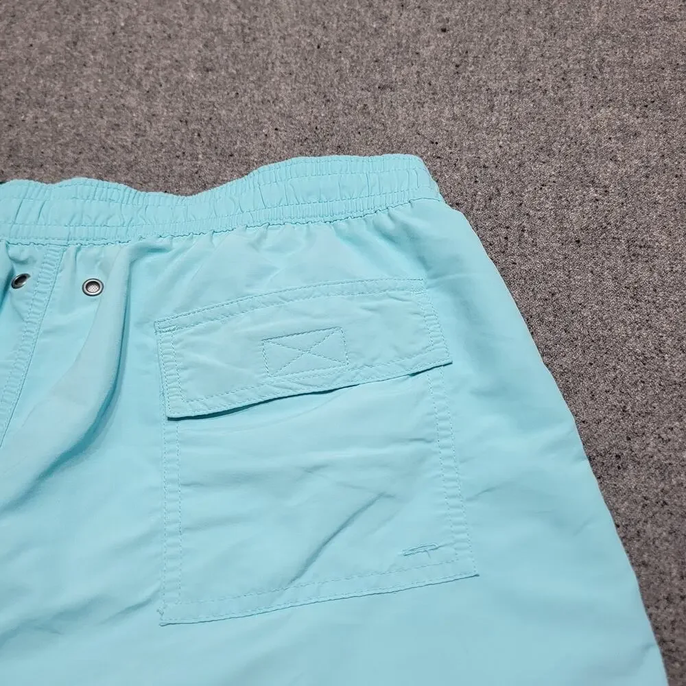 Polo Ralph Lauren Shorts Mens Extra Large Aqua Blue Swim Trunks Mesh Lined 5